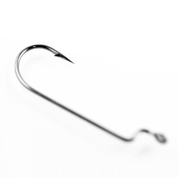 83209 Кука за примамка с тесен корпус и извита форма, високовъглеродна стомана, 50 бр бас риболов