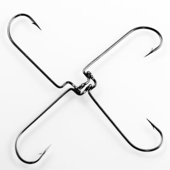 83209 Кука за примамка с тесен корпус и извита форма, високовъглеродна стомана, 50 бр бас риболов