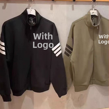 Pánske hoodie cardigan, voľný strih, dlhé rukávy, na jar a jeseň 2025