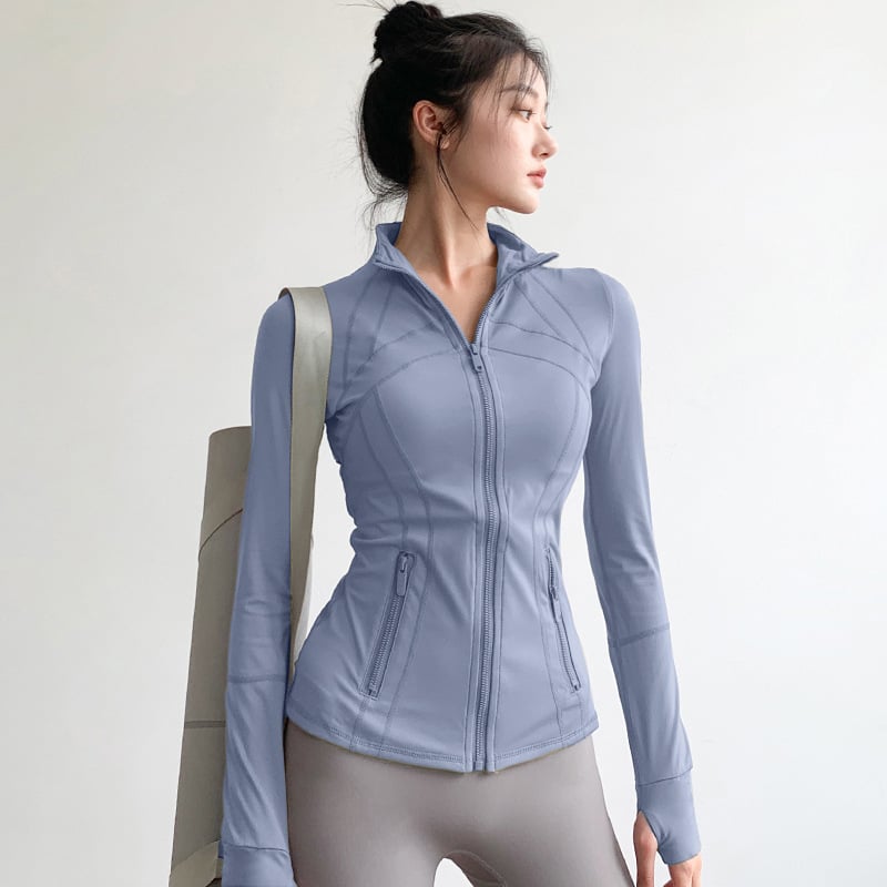 Ženský profesionálny bežecký a tréningový set s bundou pre Pilates a jogu