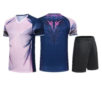 Παιδικό σετ ρούχων για πινγκ-πονγκ — εκτυπωμένο προπονητικό ρούχο, γρήγορα στεγνωμένα αθλητικά ρούχα για αγόρια και κορίτσια, επαγγελματικό σετ μπιτμίντον