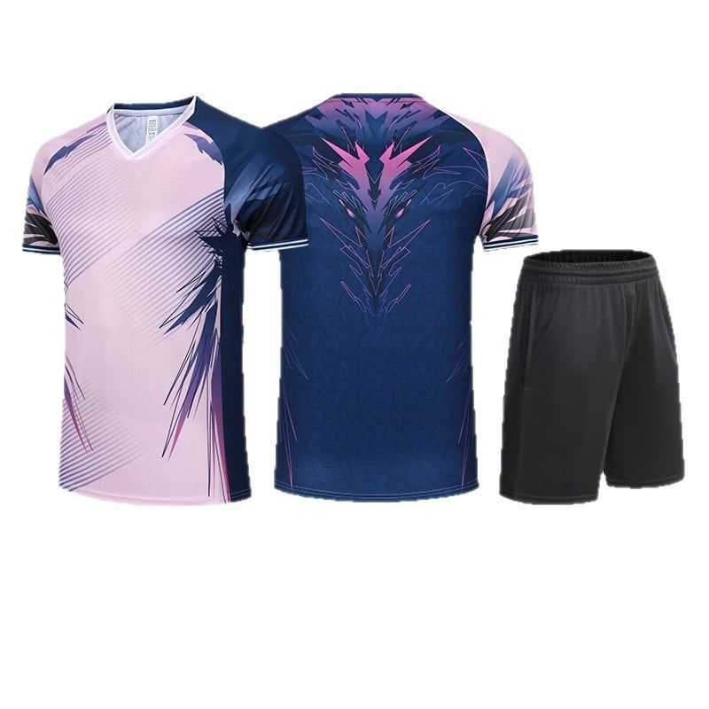 Παιδικό σετ ρούχων για πινγκ-πονγκ — εκτυπωμένο προπονητικό ρούχο, γρήγορα στεγνωμένα αθλητικά ρούχα για αγόρια και κορίτσια, επαγγελματικό σετ μπιτμίντον