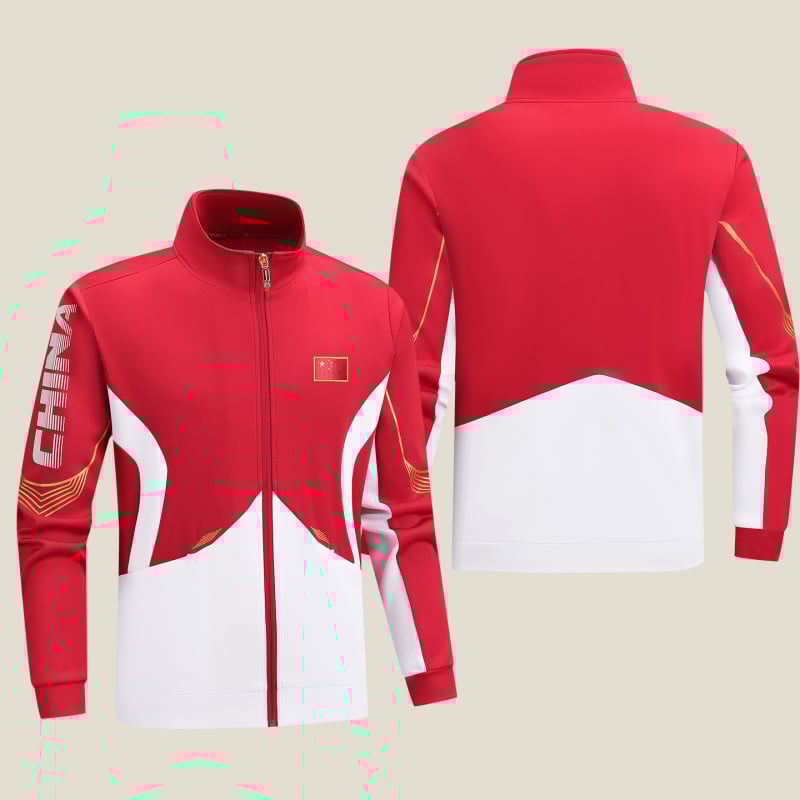 Παιδική ανοιξιάτικη ζακέτα προπόνησης για μαχητικά αθλήματα, μακριά μανίκια, με σταθερό γιακά, χωρίς κουκούλα, πολυεστέρας