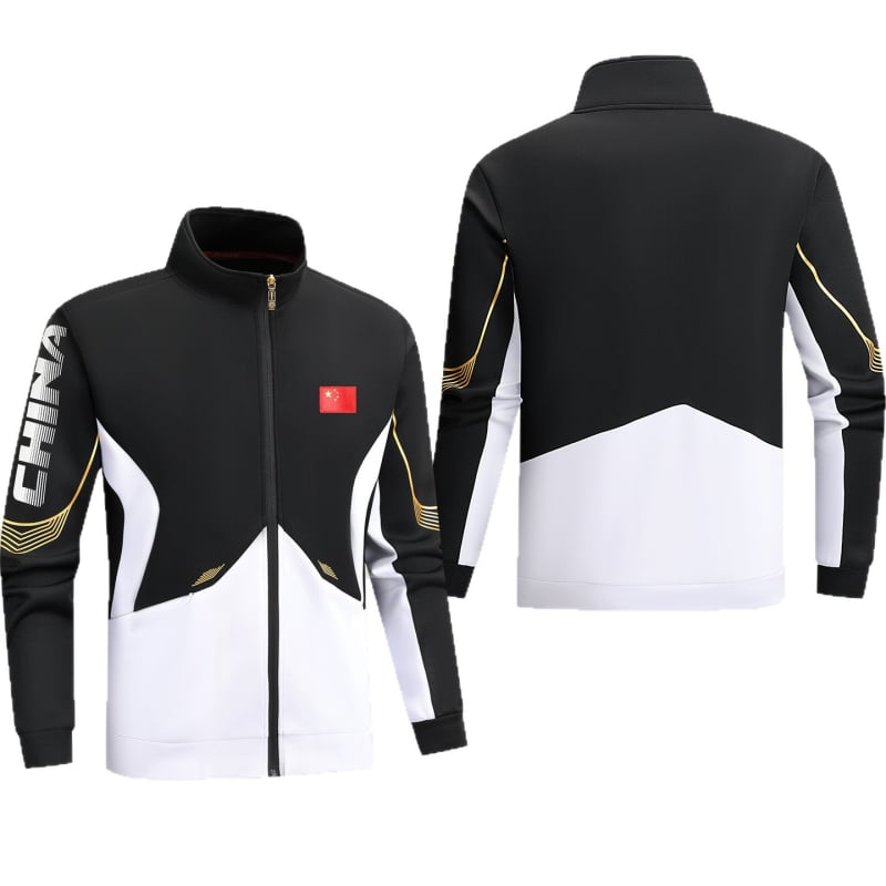 Παιδική ανοιξιάτικη ζακέτα προπόνησης για μαχητικά αθλήματα, μακριά μανίκια, με σταθερό γιακά, χωρίς κουκούλα, πολυεστέρας