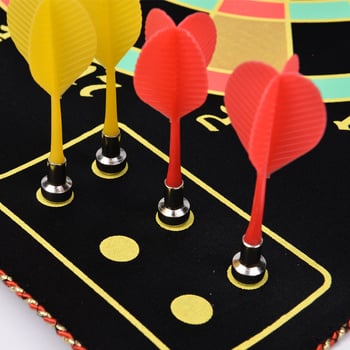 Magnetski dvostrani terč za pikado za djecu, set s 4 i 6 šipki