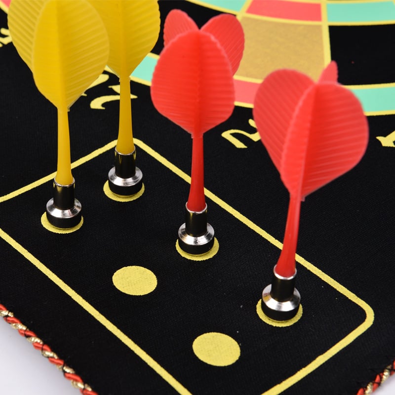 Magnetski dvostrani terč za pikado za djecu, set s 4 i 6 šipki