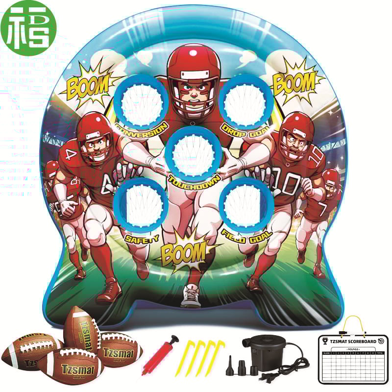 Naduvani rugby cilj za dartove, velika interaktivna ploča