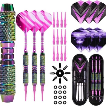 3 komada šarenih mekih dartova od čistog bakra s plastičnim vrhom, 18 g