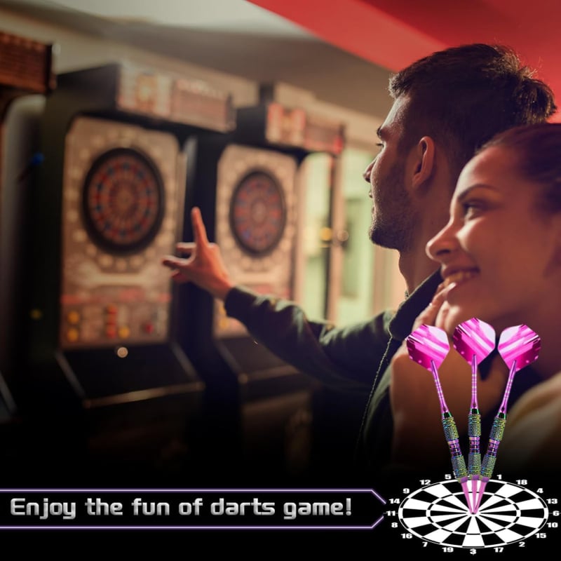 3 komada šarenih mekih dartova od čistog bakra s plastičnim vrhom, 18 g