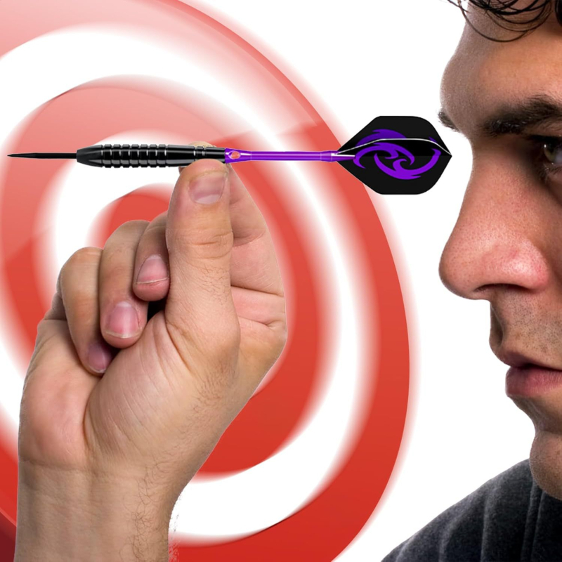 Torpidno oblikovani vrhovi za darts od aluminijske legure, 12 poliranih vrhova, 1 kamen za darts i 20 O-prstena