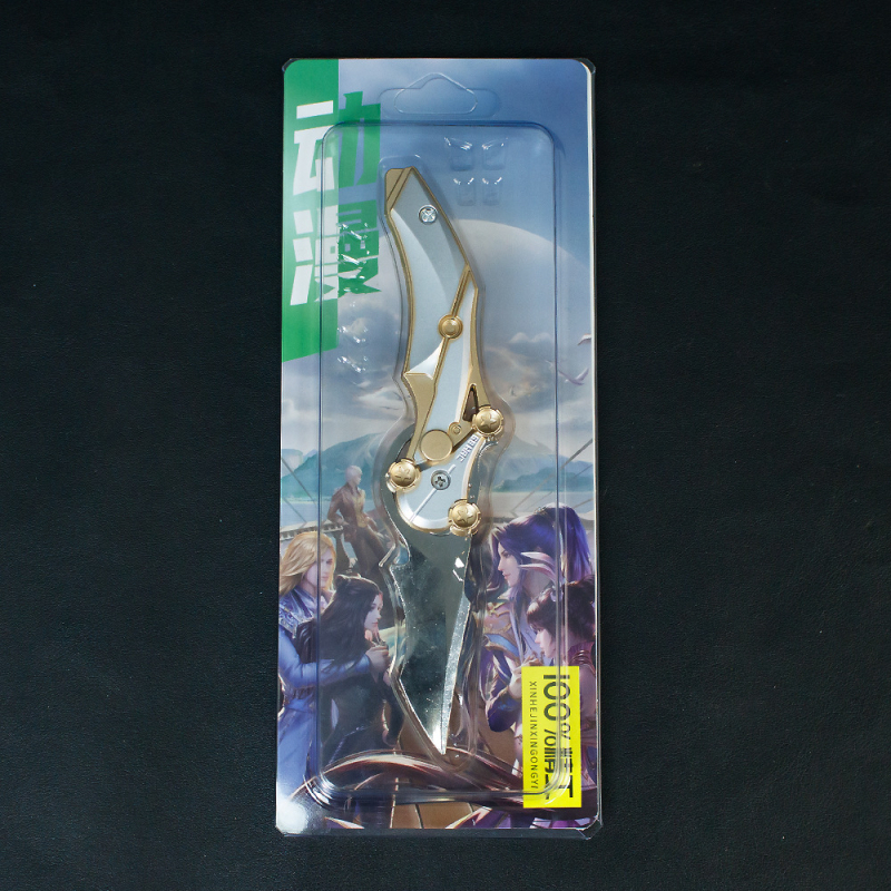 Delta Props 15 cm сгъваем нож Blade of Mercy, метален модел оръжие, занаятчийска играчка, без острие
