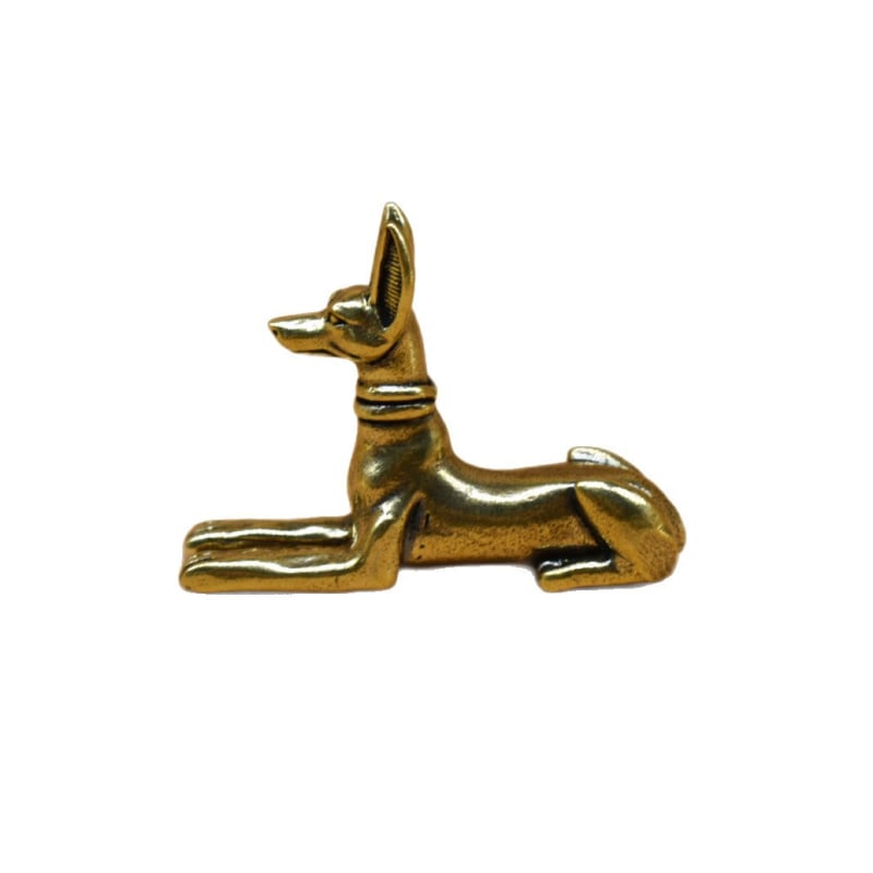 Χαλκός ρετρό συμπαγές άγαλμα Φαραωνικού σκύλου για σαλόνι και γραφείο, διακόσμηση Tea Pet