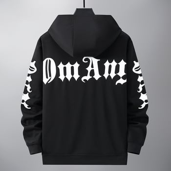 Ανδρικό oversized φούτερ με κουκούλα, μακρυμάνικο, χαλαρή γραμμή, για άνοιξη και φθινοπωρο