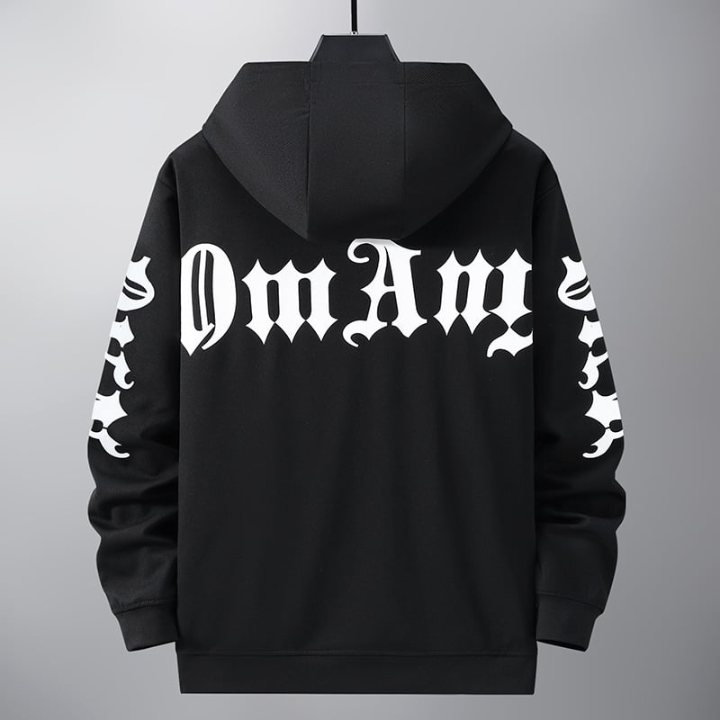 Ανδρικό oversized φούτερ με κουκούλα, μακρυμάνικο, χαλαρή γραμμή, για άνοιξη και φθινοπωρο