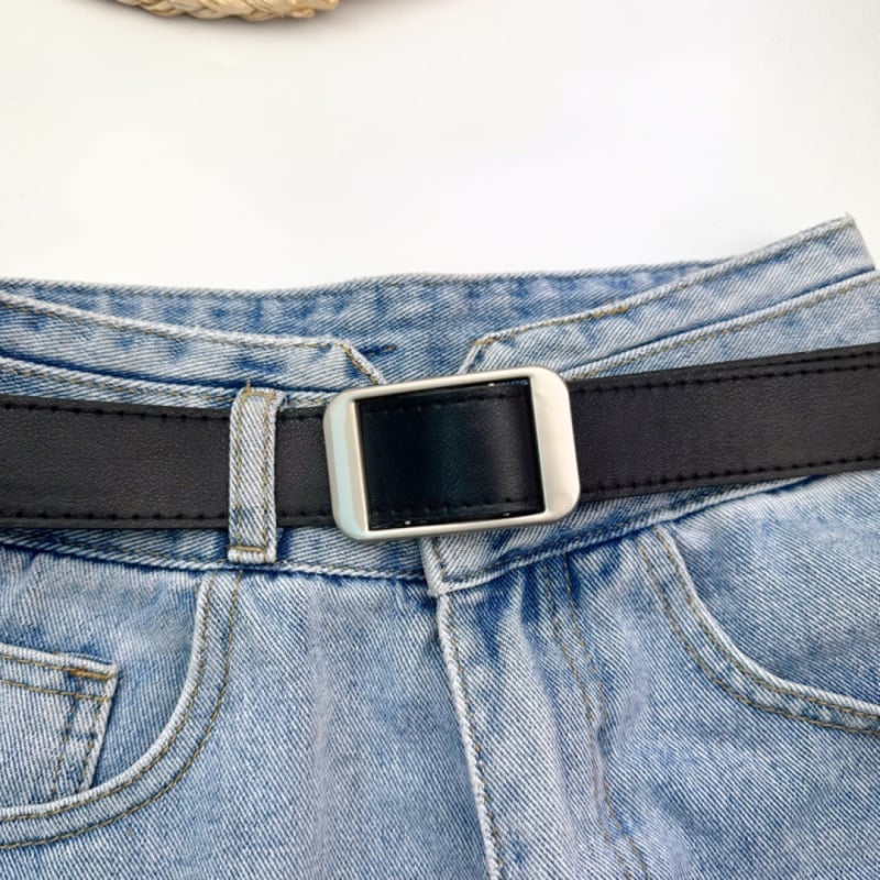 Unisex PU δερμάτινη ζώνη με καρφί, casual ζώνη για τζιν, μήκος 105 cm