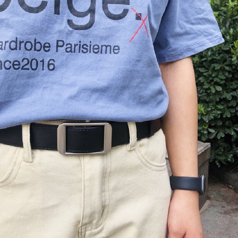 Unisex PU δερμάτινη ζώνη με καρφί, casual ζώνη για τζιν, μήκος 105 cm