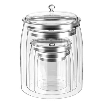 Кутия за съхранение на ориз за кухня, влагозащитена и устойчива срещу насекоми, прозрачен затворен съд за ориз и брашно, капацитет 6–7 л