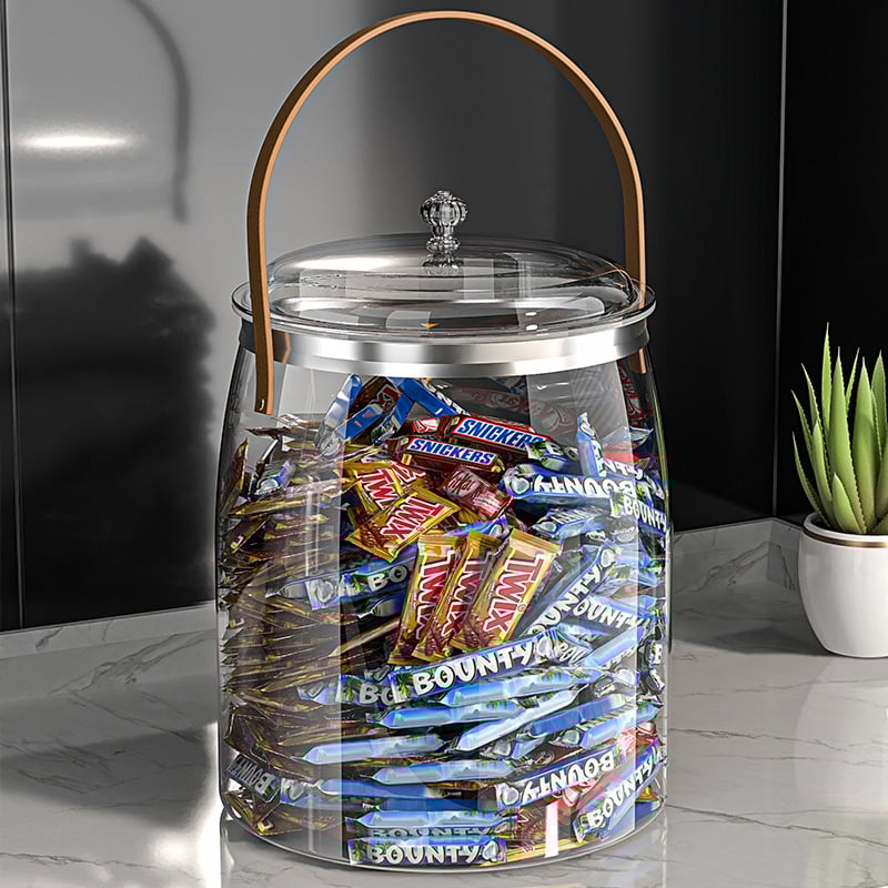 Кутия за съхранение на ориз за кухня, влагозащитена и устойчива срещу насекоми, прозрачен затворен съд за ориз и брашно, капацитет 6–7 л