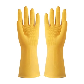 Латексни ръкавици за домакинство и миене на съдове, водоустойчиви, удебелени силиконово-резинови, издръжливи кухненски работни ръкавици