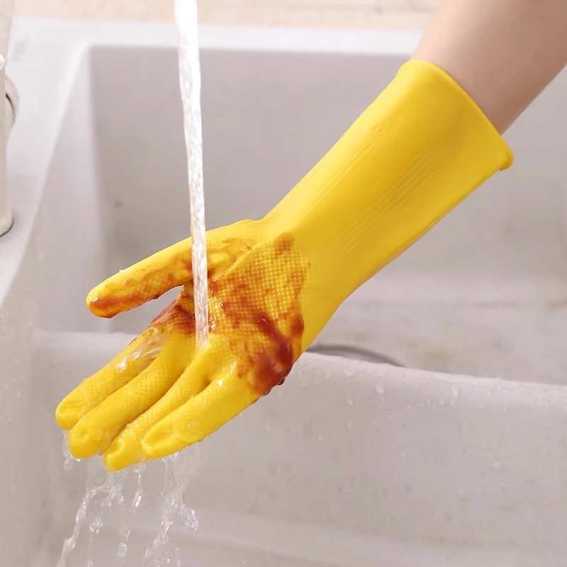 Гумени домакински ръкавици за кухня – устойчиви на вода, латексни ръкавици за почистване и миене на съдове