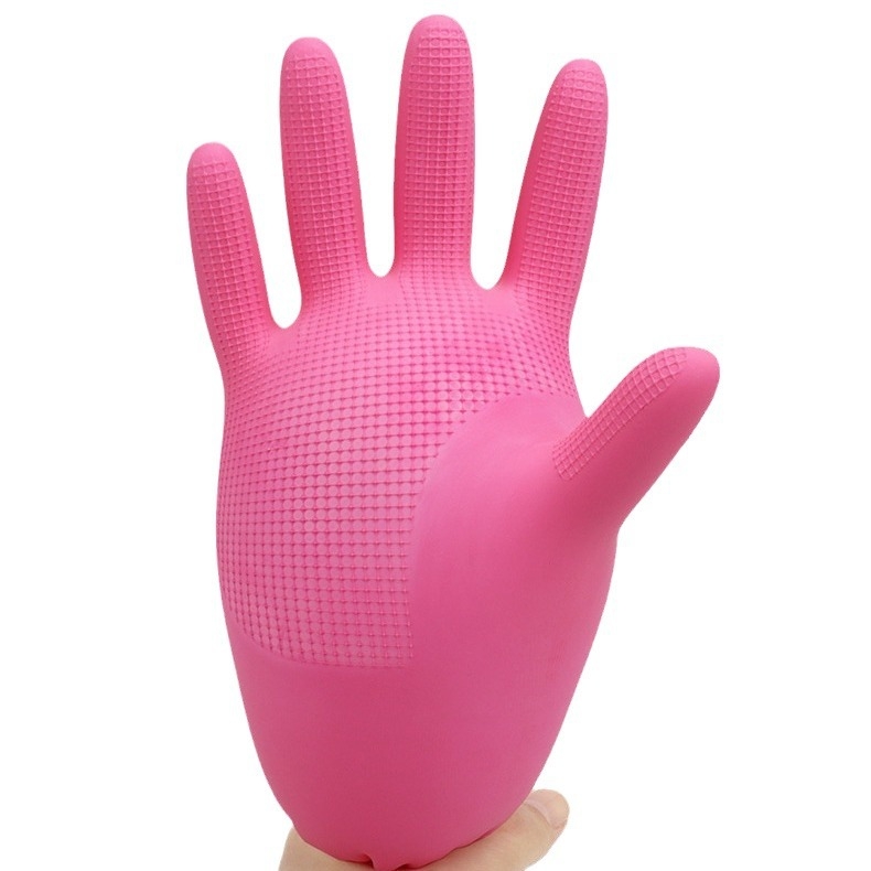 Klinley гумени ръкавици за домакинство, неплъзгащи се за почистване, кухненски ръкавици за защита при работа, за миене на съдове и пране, издръжлив модел E97000