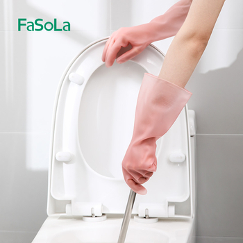 FaSoLa ръкавици за миене на съдове за жени – издръжливи PVC, кухненски водоустойчиви домашни ръкавици