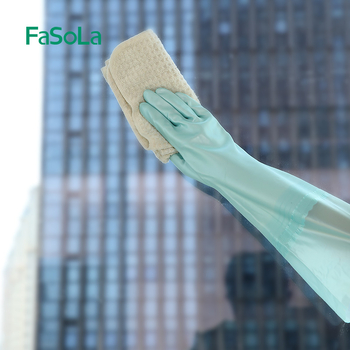 FaSoLa ръкавици за миене на съдове за жени – издръжливи PVC, кухненски водоустойчиви домашни ръкавици