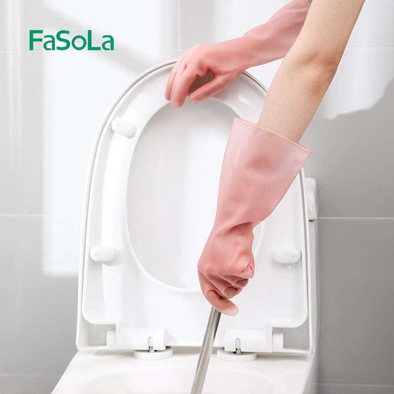 FaSoLa ръкавици за миене на съдове за жени – издръжливи PVC, кухненски водоустойчиви домашни ръкавици