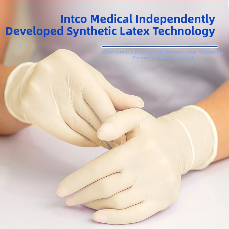 Γάντια μιας χρήσης από συνθετικό λατέξ με επίστρωση PVC, για οδοντιατρικές εξετάσεις, κατάλληλα για τρόφιμα, οικιακή καθαριότητα, αντιολισθητικά, παχύτερα, αδιάβροχα