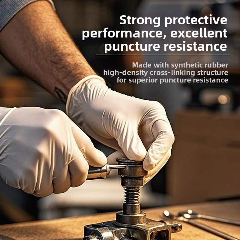 Γάντια μιας χρήσης από συνθετικό λατέξ με επίστρωση PVC, για οδοντιατρικές εξετάσεις, κατάλληλα για τρόφιμα, οικιακή καθαριότητα, αντιολισθητικά, παχύτερα, αδιάβροχα