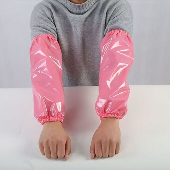 Μανσέτα TPU — αδιάβροχη, ανθεκτική στα λάδια και στα οξέα, για επεξεργασία τροφίμων, σφαγή κρέατος, θαλασσινά και κουζίνα · Μία ενιαία διάσταση · Μπλε/Λευκό