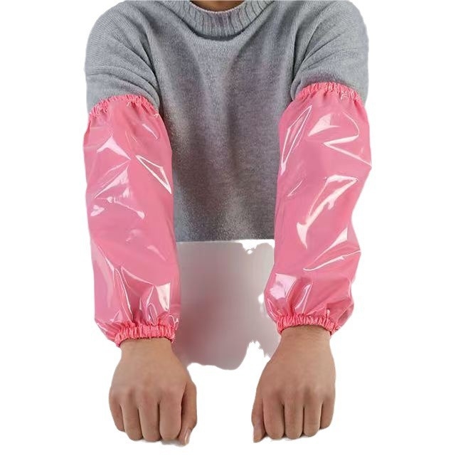 Μανσέτα TPU — αδιάβροχη, ανθεκτική στα λάδια και στα οξέα, για επεξεργασία τροφίμων, σφαγή κρέατος, θαλασσινά και κουζίνα · Μία ενιαία διάσταση · Μπλε/Λευκό