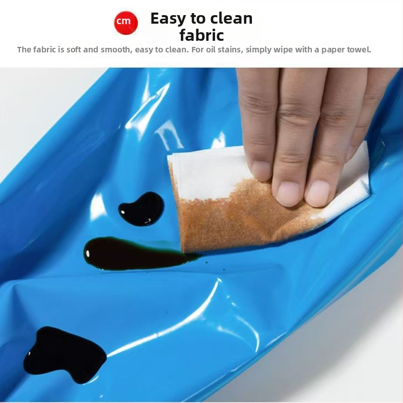 Μανσέτα TPU — αδιάβροχη, ανθεκτική στα λάδια και στα οξέα, για επεξεργασία τροφίμων, σφαγή κρέατος, θαλασσινά και κουζίνα · Μία ενιαία διάσταση · Μπλε/Λευκό