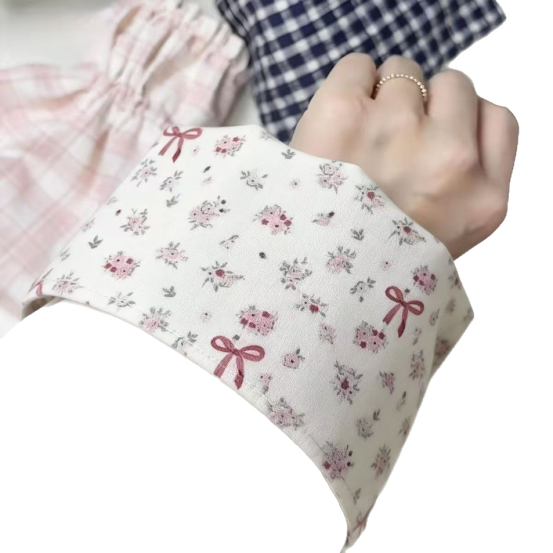 Μανίκια προστασίας σε ιαπωνικό στυλ με φλοράλ, ανθεκτικά σε λίπη και λεκέδες, από πολυεστέρα, για φοιτητές και υπαλλήλους γραφείου