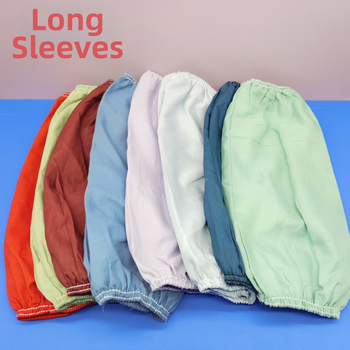 Προστατευτικά μανίκια εργασίας στην κουζίνα, ενισχυμένο ύφασμα πολυεστέρα-βαμβάκι με εκτεταμένο μήκος, ανθεκτικά σε λεκέδες και σκόνη, μονόχρωμα, ένα μέγεθος.