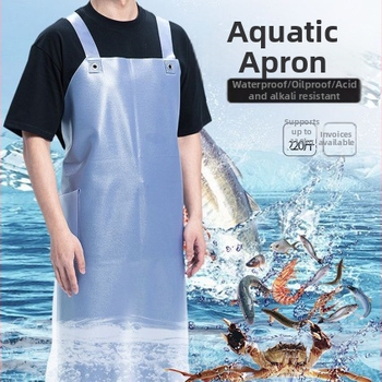 Αδιάβροχη και ανθεκτική στο λάδι ποδιά κουζίνας για πλύσιμο πιάτων, χειρισμό ψαριών και θαλασσινών και catering; μακριά ενισχυμένη unisex κατασκευή