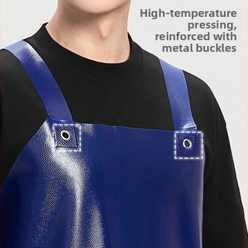 Αδιάβροχη και ανθεκτική στο λάδι ποδιά κουζίνας για πλύσιμο πιάτων, χειρισμό ψαριών και θαλασσινών και catering; μακριά ενισχυμένη unisex κατασκευή