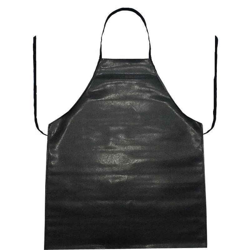 Αδιάβροχη και ανθεκτική στα λίπη ποδιά από μαλακό δέρμα, ενισχυμένη κατασκευή, μεσαίου μήκους με επέκταση, για κουζίνα και οικιακές δουλειές, μεγάλο μέγεθος, ανθεκτική στη φθορά