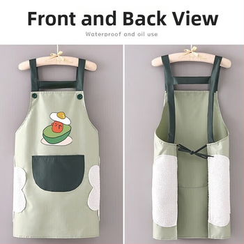 Μαγειρική ποδιά μέσης, αδιάβροχη και ελαφριά για το καλοκαίρι, ανθεκτική στα έλαια, χωρίς πλύσιμο, εργασιακό ρούχο μαγειρέματος, ανθεκτικό στις λεκέδες