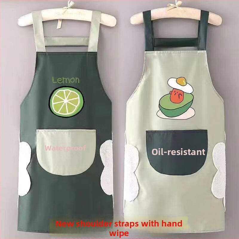 Μαγειρική ποδιά μέσης, αδιάβροχη και ελαφριά για το καλοκαίρι, ανθεκτική στα έλαια, χωρίς πλύσιμο, εργασιακό ρούχο μαγειρέματος, ανθεκτικό στις λεκέδες