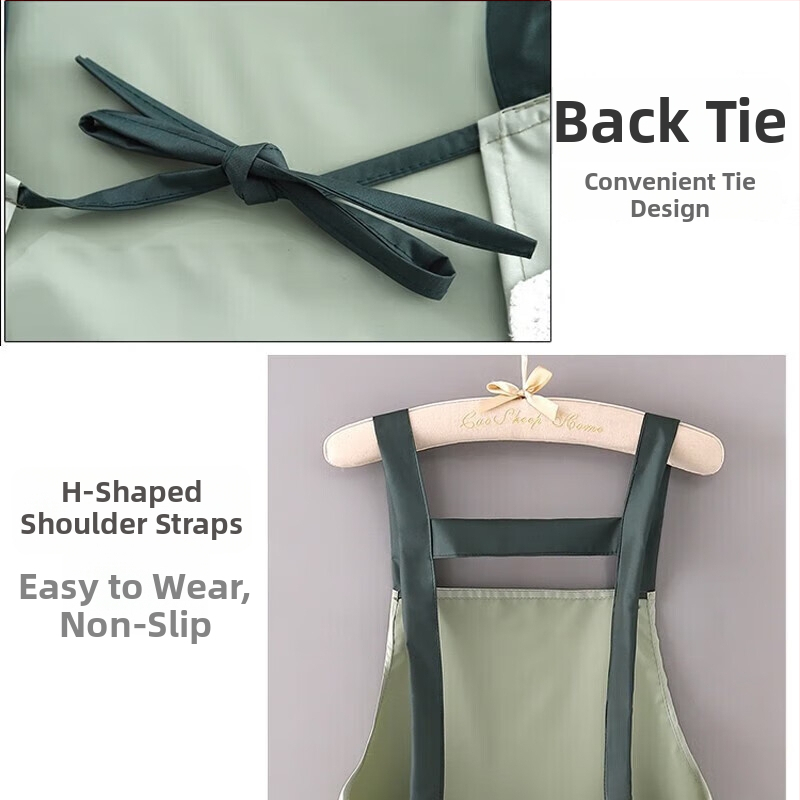 Μαγειρική ποδιά μέσης, αδιάβροχη και ελαφριά για το καλοκαίρι, ανθεκτική στα έλαια, χωρίς πλύσιμο, εργασιακό ρούχο μαγειρέματος, ανθεκτικό στις λεκέδες