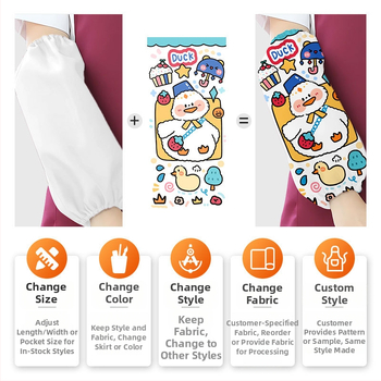 Εκτυπωμένα μανίκια για στολές σερβιτόρων εστιατορίου, τριγωνικό φουλάρι κεφαλής με προσαρμογή λογότυπου