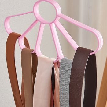 Cuier din plastic multifuncțional pentru cravate, eșarfe și curele pentru garderobă acasă