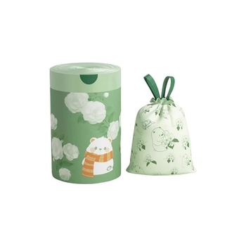 Camellia Εξτρα Χοντρές Σακούλες Απορριμμάτων Με Εκτύπωση Χωρίς Σχισίματα, Παχιές Σακούλες Με Κορδόνι Για Αποθήκευση, Σετ Οικιακών Καθαριστικών