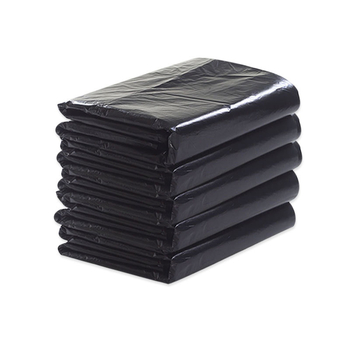 Μεγάλες παχιές μαύρες σακούλες απορριμμάτων μιας χρήσης, μαύρες πλαστικές σακούλες, κατάλληλες για νοσοκομεία και διαχείριση ακινήτων, συσκευασία 100 τεμάχια