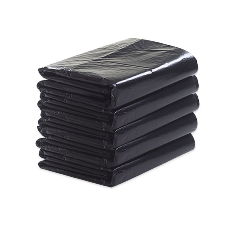 Μεγάλες παχιές μαύρες σακούλες απορριμμάτων μιας χρήσης, μαύρες πλαστικές σακούλες, κατάλληλες για νοσοκομεία και διαχείριση ακινήτων, συσκευασία 100 τεμάχια