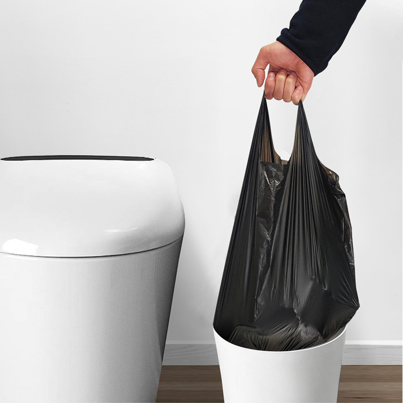 Pomelo Home σακούλες απορριμμάτων με λαβές, 4 ρολά, συνολικά 100 τεμάχια, μιας χρήσης, PE, για οικιακή και επαγγελματική χρήση