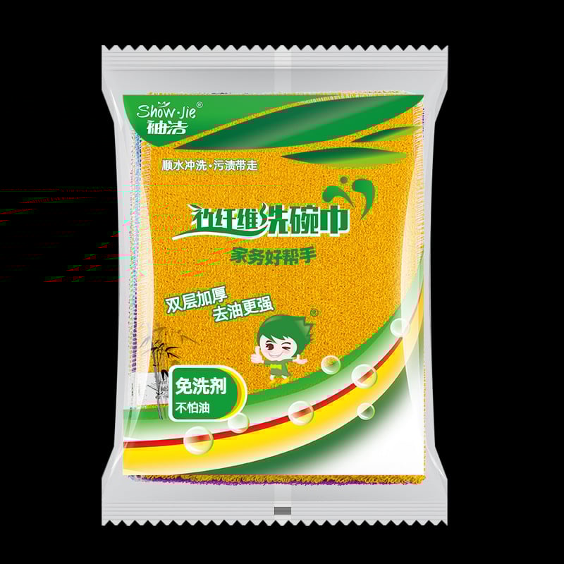 Кухненска кърпа от бамбукови влакна, устойчива към мазнини, за почистване на съдове