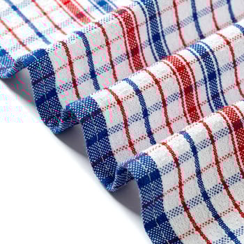 Кухненска кърпа от полиестер-памук, нишково боядисана, мека и попивателна, голям размер за съдове