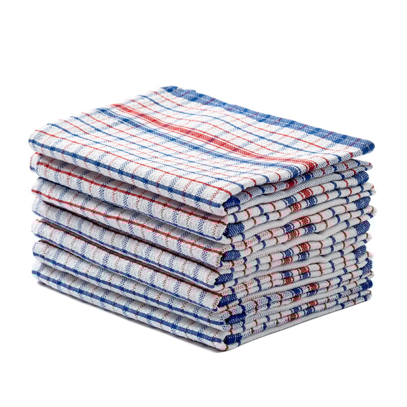 Кухненска кърпа от полиестер-памук, нишково боядисана, мека и попивателна, голям размер за съдове